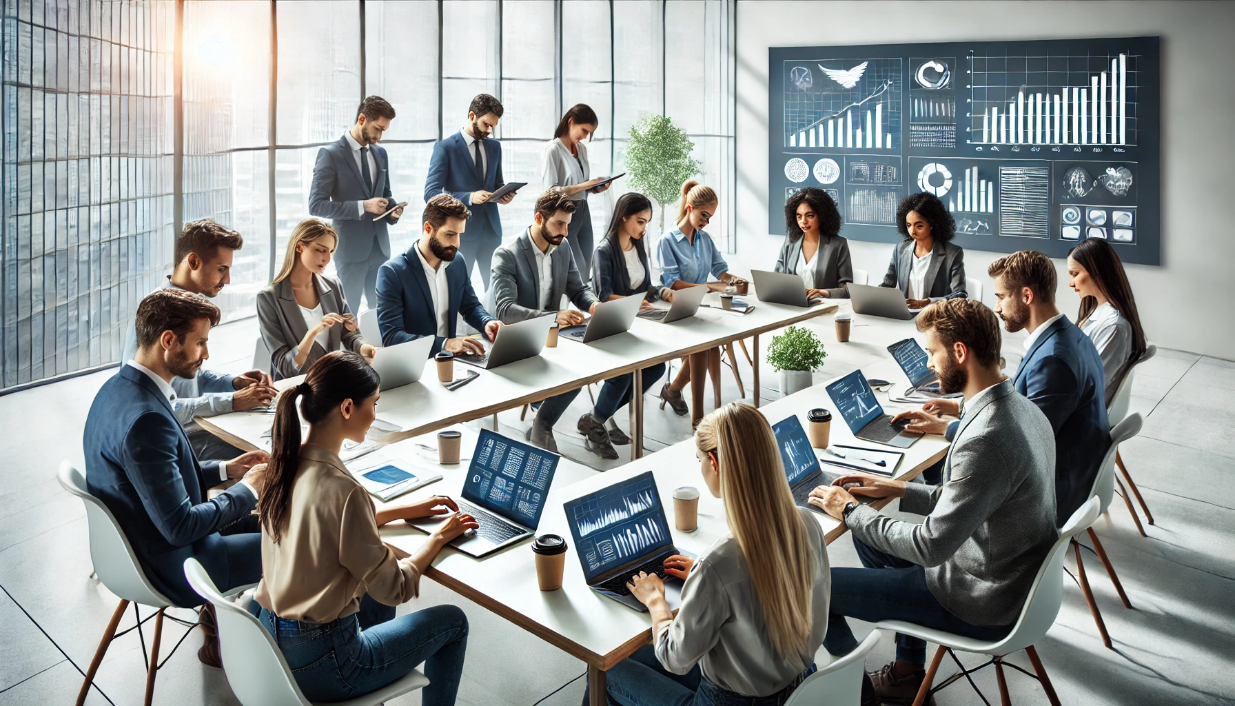 People collaborating together in browser sessions